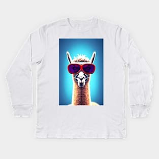 No Drama For This Llama Funny Kids Long Sleeve T-Shirt